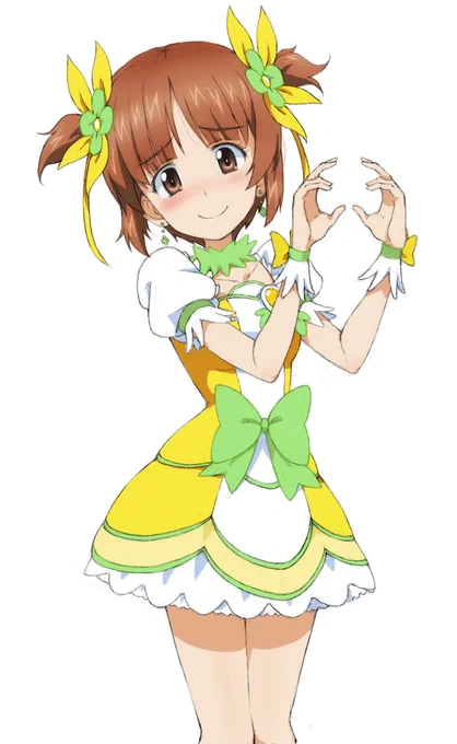 お題箱から
「キュアロゼッタの着ぐるみを着るみぽりん」
描きました!
着ぐるみというかコスプレであります!

おまけ:以前に描いたエリカ殿と 