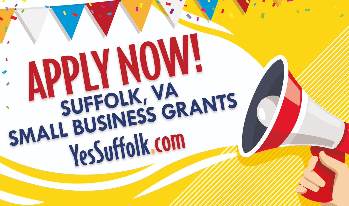 *Round 4* of Suffolk's Small Business Assistance Grant Program is NOW OPEN and closes March 11th.  Open to Suffolk-based small businesses impacted by COVID-19 restrictions.  Up to $5,000 per qualified business is available.  See here for info yessuffolk.com/188/COVID-19-R…