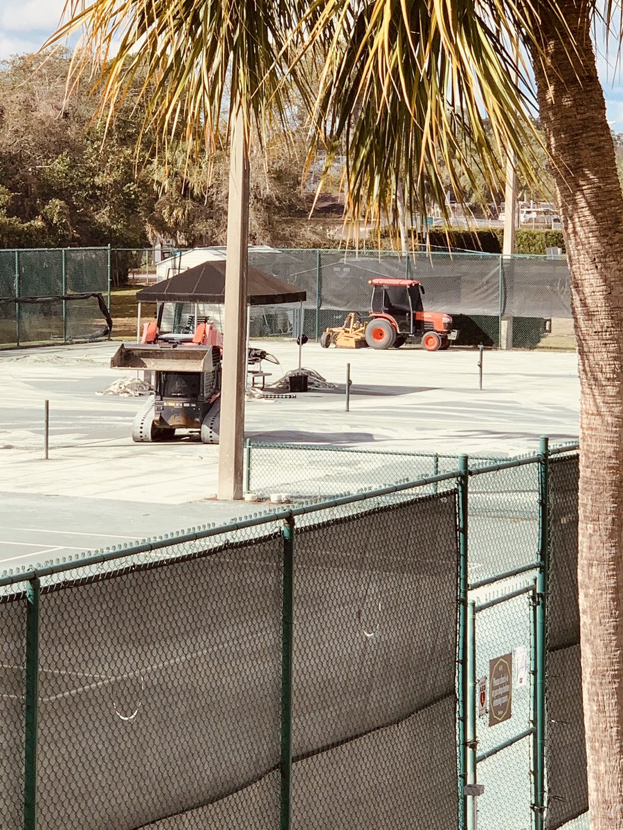 What a great sight to see. Re surfacing on 9-12 had begun! Stay tuned for results🎾