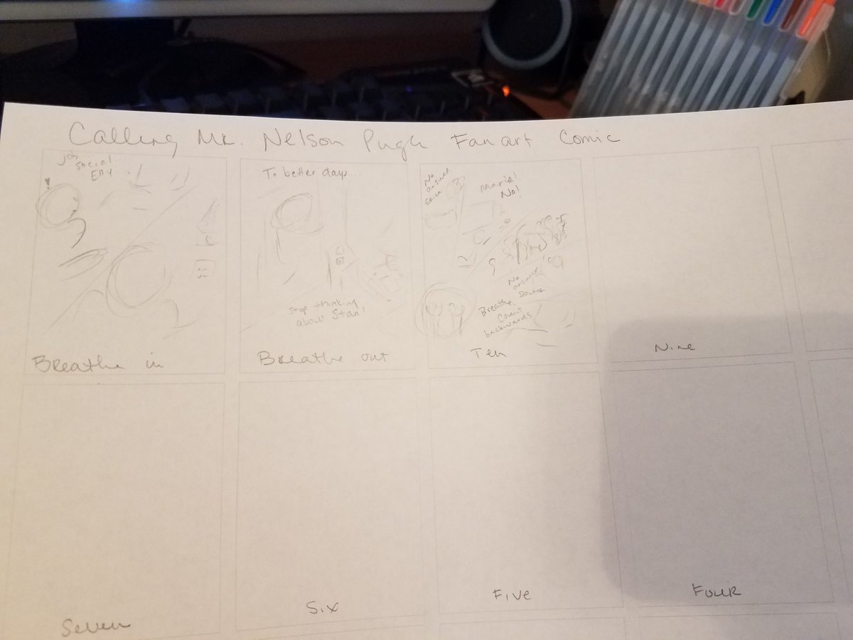 ladychris42's tweet photo. #amreading Calling Mr Nelson Pugh again. Started working on a fan art comic summary. I'm 3 panels in &amp; want to share before it gets spoiler-y. Buy the book.

Now I'll slink back to my cave to earn my little willing slave wages doing transcription for less than a dollar an hour. https://t.co/xOLauvy7XU