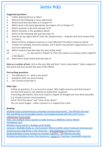 amy_smith117's tweet photo. Just finished updating my Microsoft Forms tips based on experience this half-term - you can download a copy from https://t.co/PfI8E2CTRt. It's not a technical guide, but instead includes thoughts about how to use Forms to stretch, challenge, &amp; support learners. https://t.co/HhJde1O1Sn