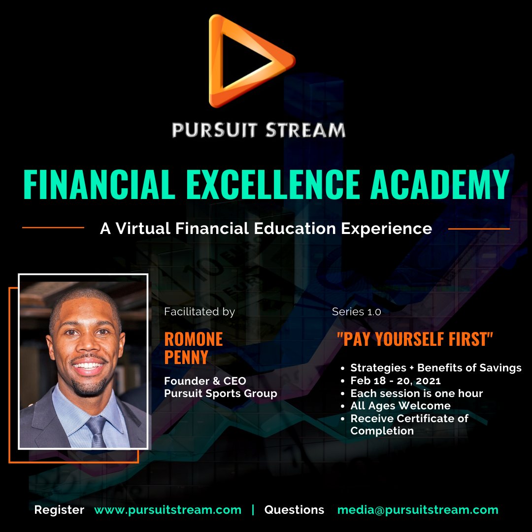 PursuitStream's tweet photo. One week away from our Pursuit Financial Excellence Academy. Learn more and register today at https://t.co/2wahL8ZkIv https://t.co/P3Kt17SnLm