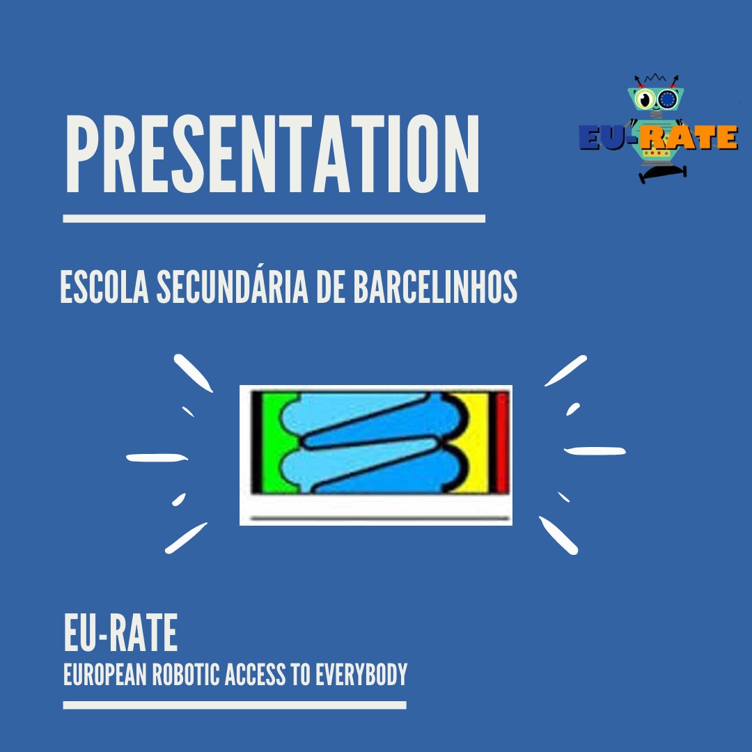 eu_rate's tweet photo. [PRESENTATION OF PROJECT’S MEMBERS] 
#5 Escola Secundária de Barcelinhos 
It is a public school that includes courses in robotics and science and technology in the 3rd cycle curriculum.
Its Robotics club participated in the Junior Robocup Robotics Competition which it won in 2016 https://t.co/HS3aNeHFnT