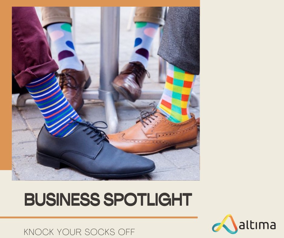 AltimaTel's tweet image. #BlackHistoryMonth Business Spotlight #2- Spice up any outfit with a pair of Knock Your Socks Off! Based in Toronto, all their socks features bright patterns and colours that will be sure to brighten any mood 🧦 #blackownedbusiness