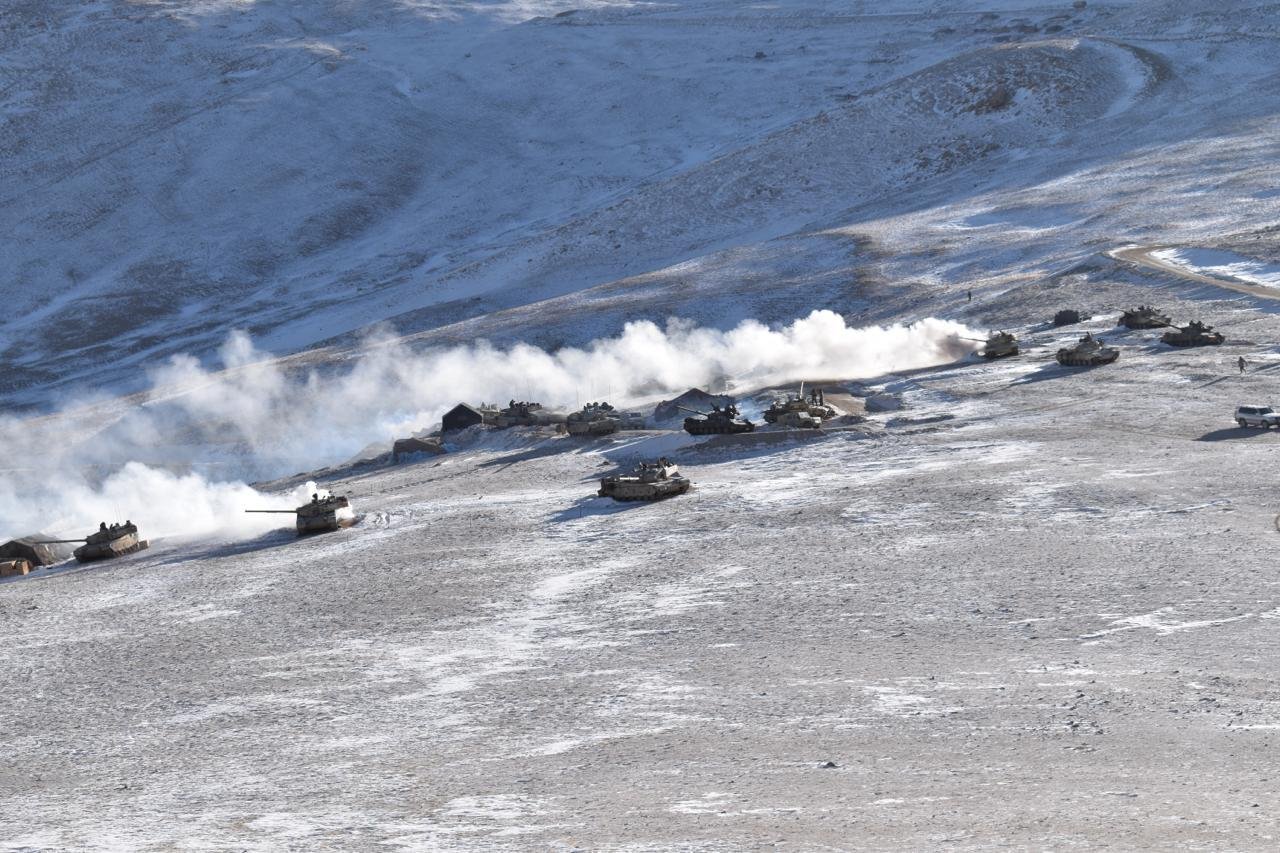 Indian and Chinese troops disengaging