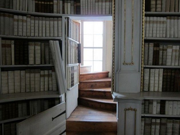 ElliottBlackwe3's tweet photo. This Valentine's Day, give your true love what they really want: a library with a bookshelf that is a secret door to a hidden passageway. https://t.co/thnZMQOF01