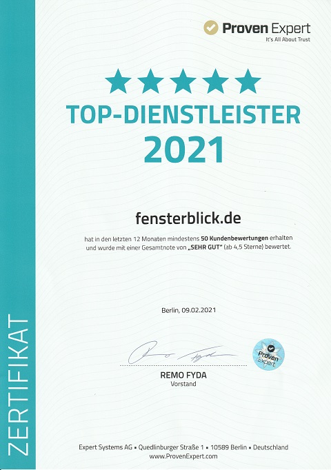 fensterblick_de's tweet photo. Ausgezeichnet von @ProvenExpert
als Top-Dienstleister 2021! #ProvenExpert #Erfahrung #Bewertungen #Feedback #ProvenExpertSticker #fensterblick https://t.co/NTFqFVsgbo
