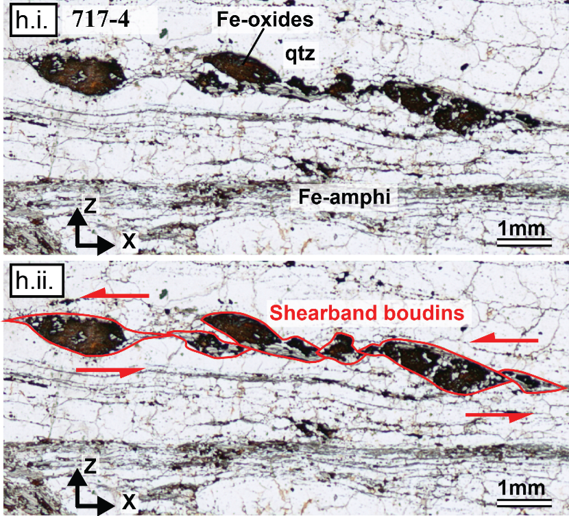 But that’s not everything for  #ThinSectionThursday, our sister paper by Zuo et al. ( https://agupubs.onlinelibrary.wiley.com/doi/10.1029/2020TC006514), also has some nice microstructures. Shear indicators, and a large set of  #EBSD data, show that the Isua Supracrustal Belt records two opposite shear senses.
