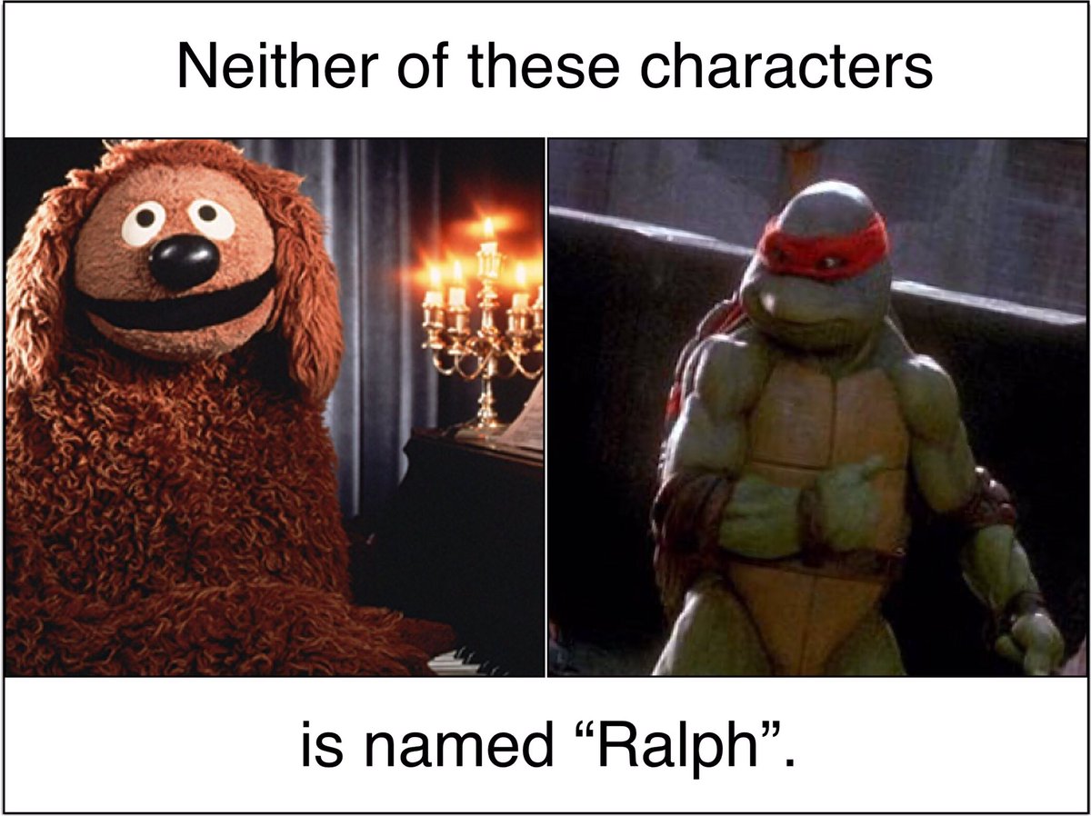 BigRiggBlues's tweet image. Truth
#TMNT #Muppets #commonmisconceptions