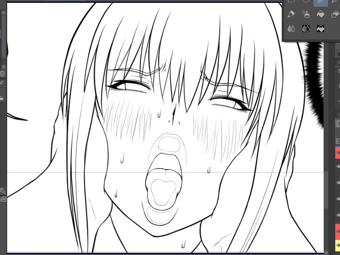 線画ちまちまと進めております 