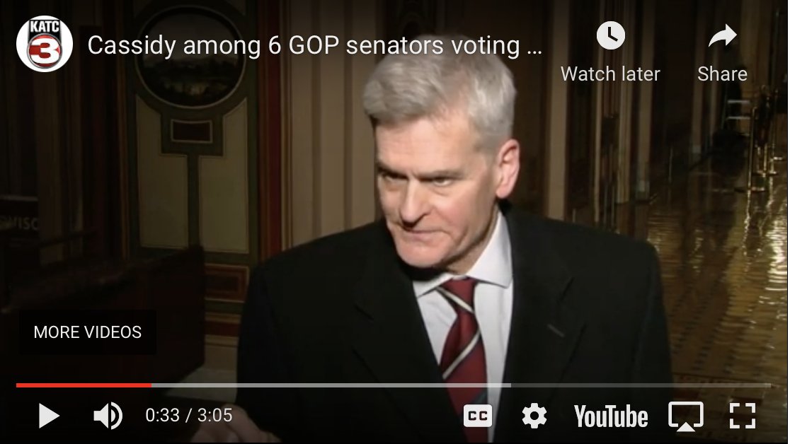 Compelling opening presentations by House impeachment managers followed by inept responses from Trump defense lawyers moved Louisiana Sen Bill Cassidy to join five Republican colleagues in voting that the trial is constitutional. What might his shift portend?