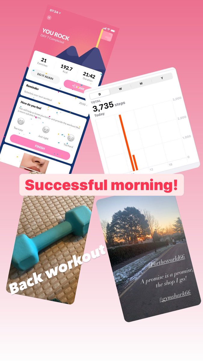 LusciousLeish's tweet photo. What a successful morning looks like to me!
#allbeforework
#apromiseisapromise
#ForTheWorld66 https://t.co/pBBAAiQZEu