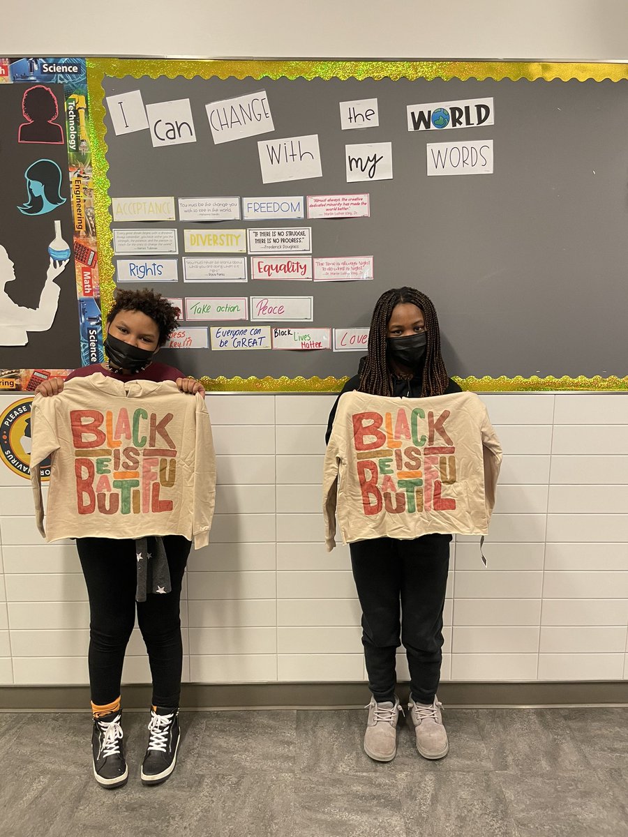 ah_di_teacher's tweet photo. I can’t wait for our pictures tomorrow they going to look so good #BlackHistoryMonth #TeachingForEquity #teachinginapandemic https://t.co/jrhbBlYtrJ
