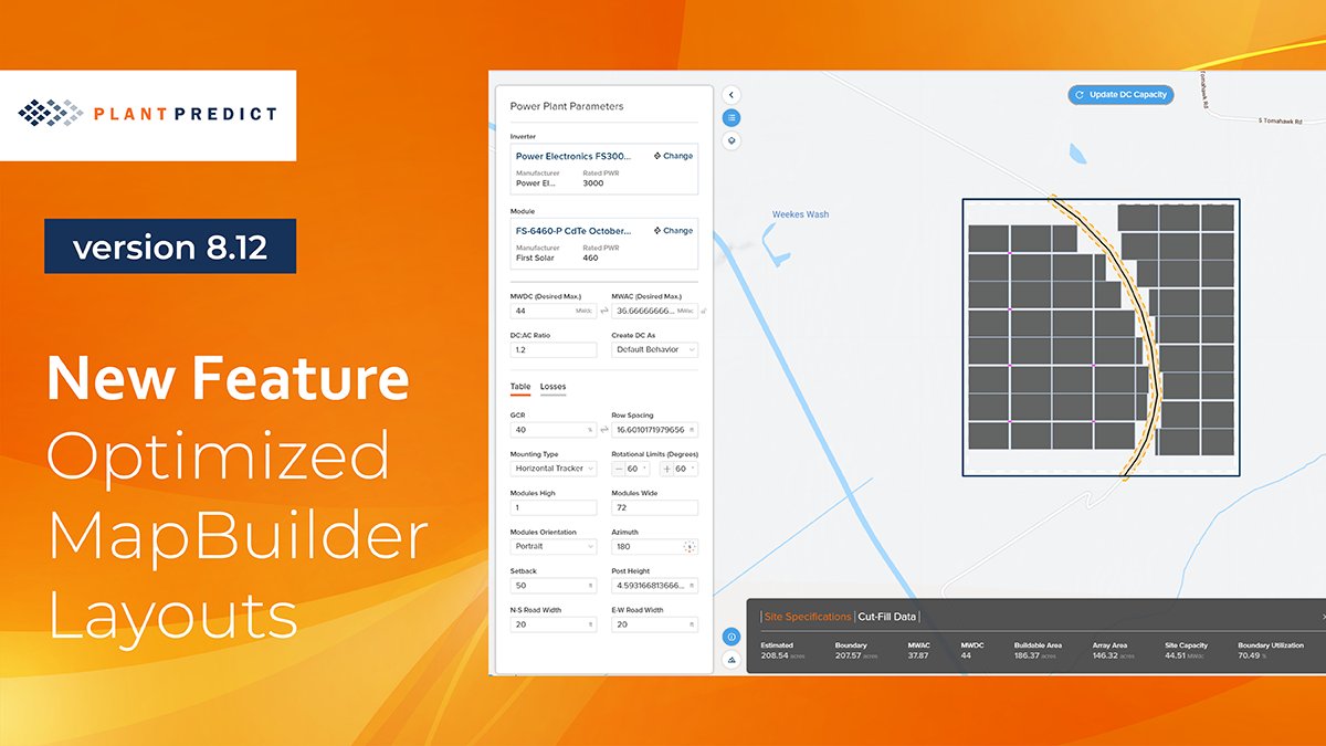PlantPredict's tweet photo. New feature! We further optimized the layout algorithm to handle constraints better. Now that’s a benefit worth checking out! #PlantPredictPremium
https://t.co/7cfCsHXvk9 https://t.co/7VX0gvINYE