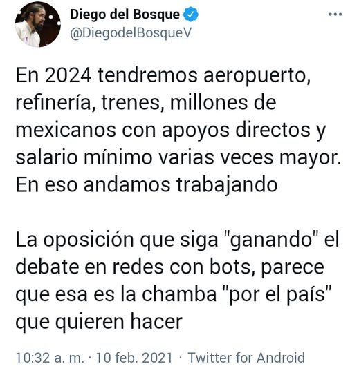 SinLinea_Mx's tweet photo. Así de sencillito 👇
Tuitazo de @DiegodelBosqueV https://t.co/pDg99Zt62H