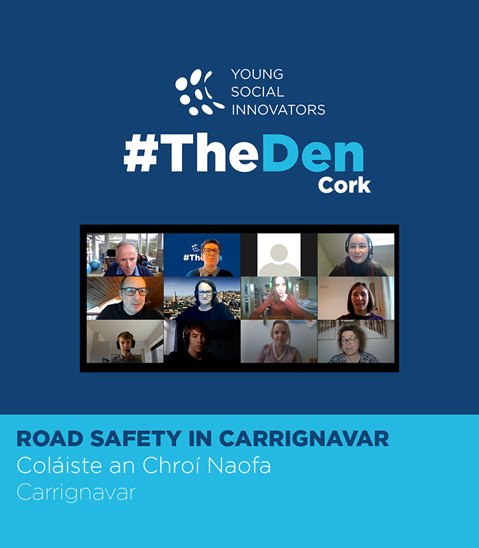 YSInow's tweet photo. Congrats to Road Safety in Carrignavar from Coláiste an Chroí Naofa on their great pitch to the Cork Den Panel today! They will be receiving funding and mentorship towards their project on getting a safe road crossing created in their community! Well done! https://t.co/RuUNdqvw6j