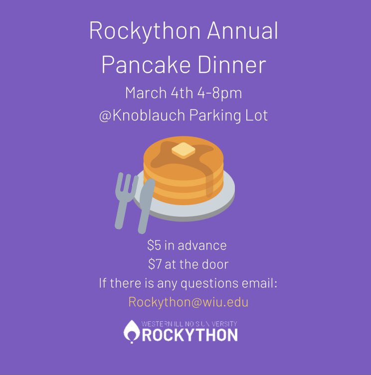 Pancakes? Did we say pancakes? Join us at our annual pancake dinner on March 4th. You can purchase tickets by Venmo: wiurockython