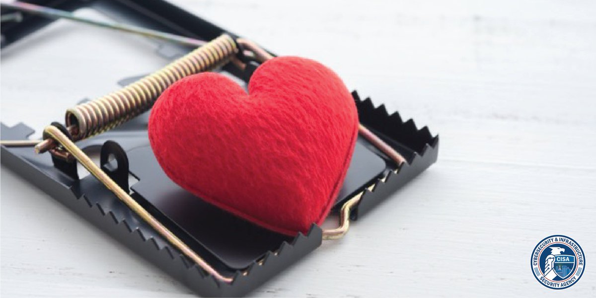 CISACyber's tweet photo. 💔 How well do you really know your Cyber Casanova? Scammers use dating sites to gain your trust and enter your wallet. Read https://t.co/oc5gmzJOOm to learn how to protect yourself this #ValentinesDay. 
#Cybersecurity #RomanceScams #RomanceFraud #BeCyberSmart https://t.co/E24qCktwTn