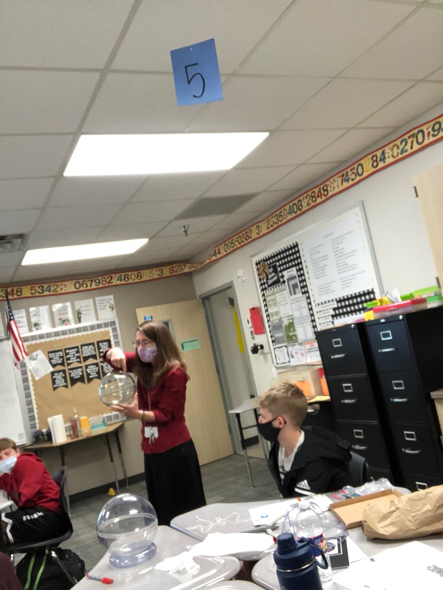 b_gwinner's tweet photo. @AMCMSBobcats in Mrs. Hermann’s #Geometry class exploring spherical geometry with #LenartSpheres. Thanks to @Give2Kids for the EF grant! https://t.co/6WjcsgOeyW