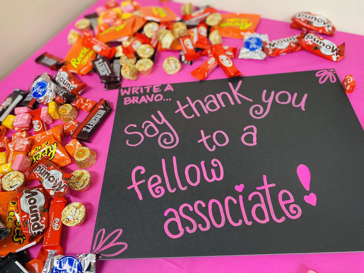 Thank you Thursday for All our SUPER SWEET associates 🍬🍭🍫team 1206