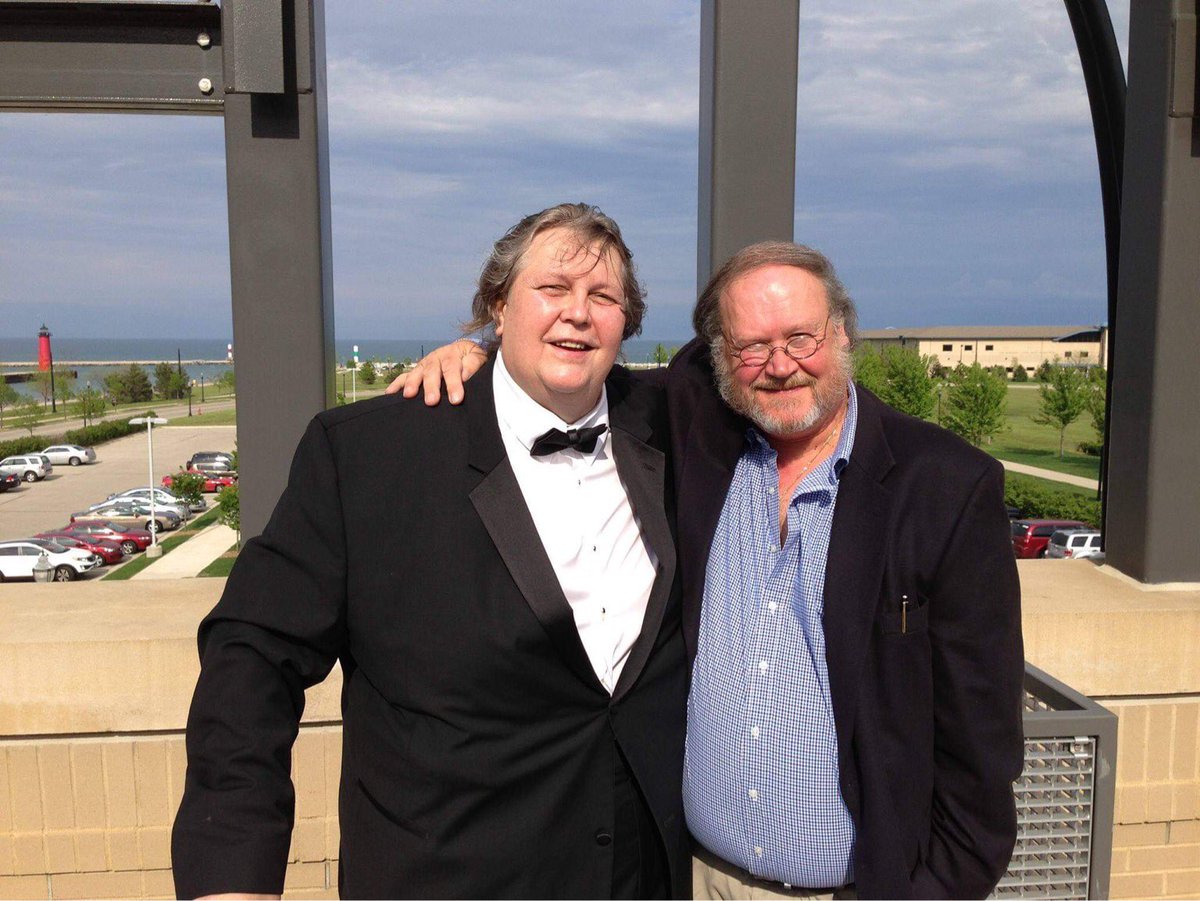 💈at my daughters wedding, on top of the CIVIL WAR MUSEUM, with my friend MARK, over looking, Lake Michigan-