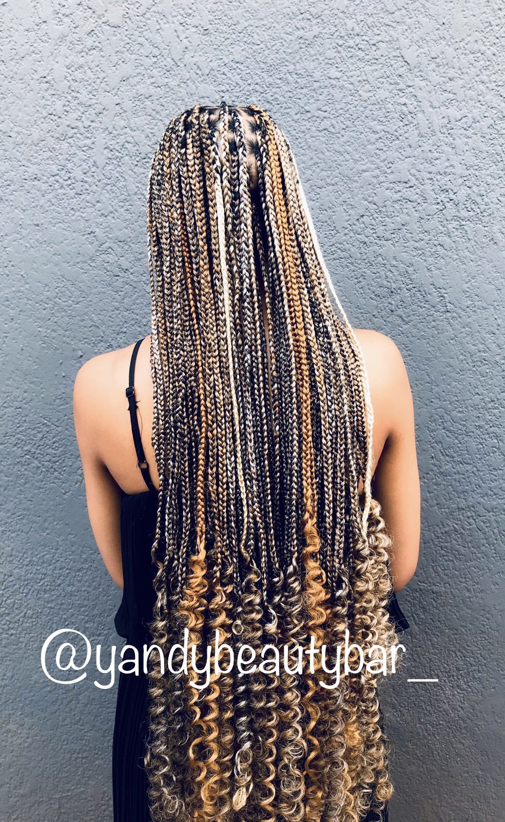 Knotless online braids blonde