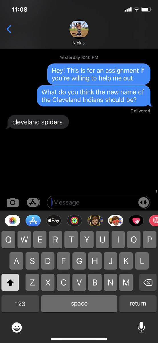 hannahbonana123's tweet photo. Two UA students and what they think the Cleveland Indians should rename their team. Tyler McCrory (@tylermccrory22) Sophomore. Nick Gregory (@Nickgregory_2) Sophomore. #PRWritingAkron #Team1 https://t.co/6yxMqNhXc0