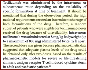 Two potentially supply constraints we need to be proactive in addressing - the drug itself and money. Remember, we saw shortages in first wave in Italy  @TheLancetRheum (my emphasis) 3/n