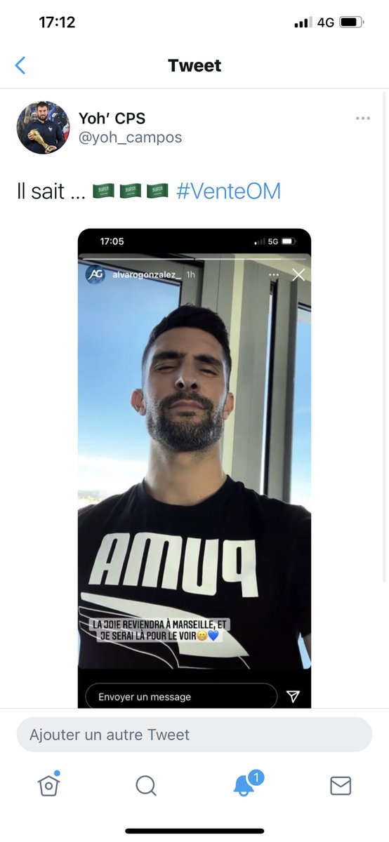 yoh_campos's tweet photo. Il sait ....🤫🤫🇸🇦🇸🇦 @AlvaroGonzalez_ #VenteOM https://t.co/5W291Q5XCy