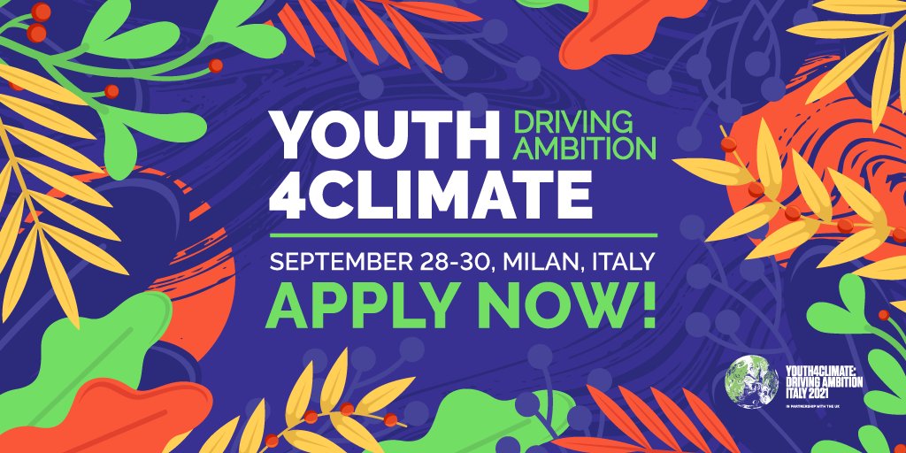 SustDev's tweet photo. If you’re a #Youth4Climate leader making an impact in your community, we🙌 want to hear about it! 💚 Tell🗣️ us about your work and you could earn the chance to rep your part of the 🌎world this Sep. in Milan, Italy! 🇮🇹 #DrivingAmbition

📢Apply today👉 https://t.co/Xty3meoDYE https://t.co/fPljcIZo12