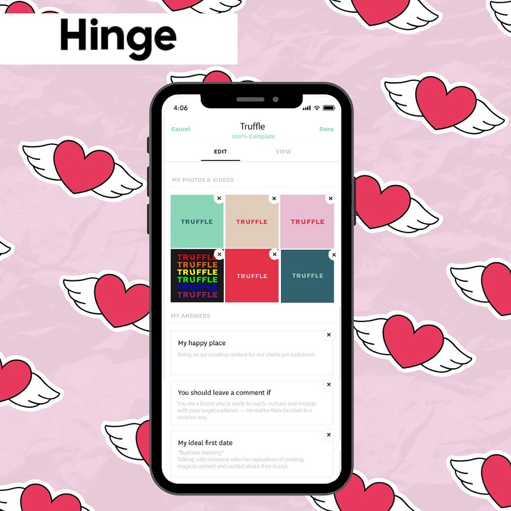 TruffleSocial's tweet photo. You might have clocked us on @hinge @TinderUk @bumble or @Grindr. 😉

Truth is, we know what makes the perfect #partner on social. If you still need convincing, skip the endless swiping and drop us a message.

We don't air people. 💌 https://t.co/y9db81MzDo