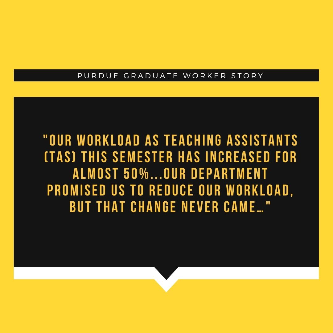 Why are grad TAs still so overworked, 11+ months in? Attacks on staff are central to  #highered austerity. The negative effects trickle down to every level.Here's how. #protectpurdueworkers  #boilersagainstausterity  #NothingAboutUsWithoutUs @AFTAcademics1/23