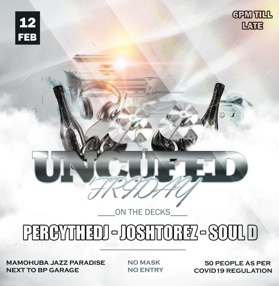percy_thedj's tweet photo. #Uncuff your groove mood and come through to @JazzMokaba for Uncuffed Fridays feature🥳🔥
#percythedj #ratchetconcepts #housedj #dj #ratchetdj #mjpyamapara #mamohubajazzparadise #mokitching #uncuffedfridays #tgif #fridayvibes #bookings #bookadj #gigguide #afrohouse #groove #music https://t.co/JycdvS6ITw