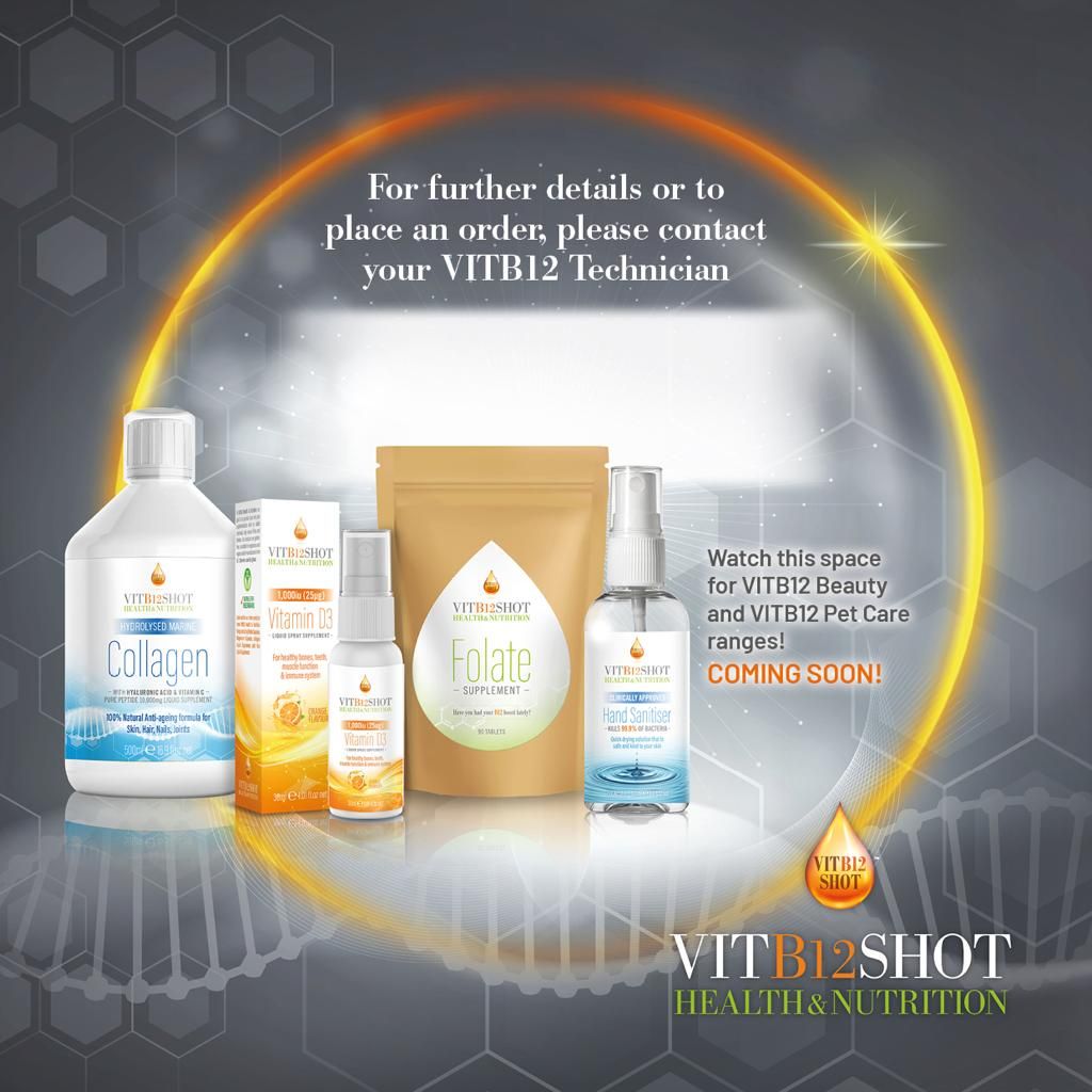 vitb12shot's tweet photo. 💙Collagen To Boost All Round Health 
💛Vit D3 Spray A Spray Of Sunshine Which Is Vital For Your Immune System Especially In This Climate
💚Folate Supplement - Protects DNA From Damage Especially Important During Pregnancy, Childhood &amp; Recovering From Injury
💜Hand Sanitiser https://t.co/QdFVKnwgpe