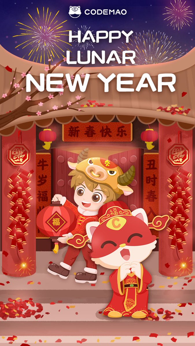 Happy Lunar New Year! Wishing you all the Happiness and Success in Life!
#happylunarnewyear
#CodeMao