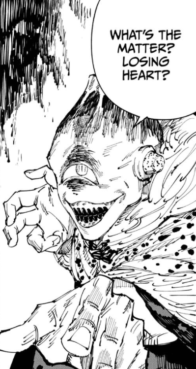 Jogo's pride as a curse defines him. This holds true when we see Jogo express an emotion so pure that it conceptually contradicts the negativity that he was created from. He questioned the phenomenon that he was experiencing despite him having believed he understood himself.