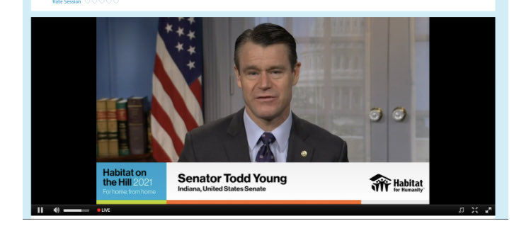 LJerstad's tweet photo. Thank you so much for your leadership and commitment to affordable housing, ⁦@SenToddYoung! #HabitatOnTheHill https://t.co/6gwCtk0W0o