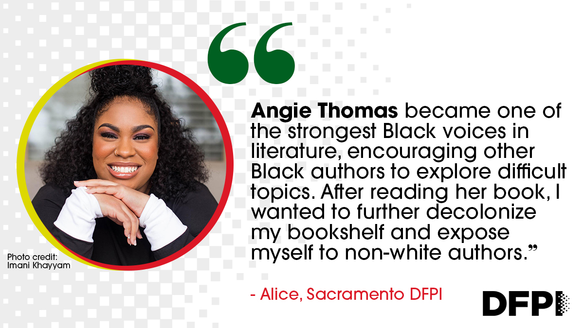 Ever read a book that changed your life? #DFPI employee Alice said 