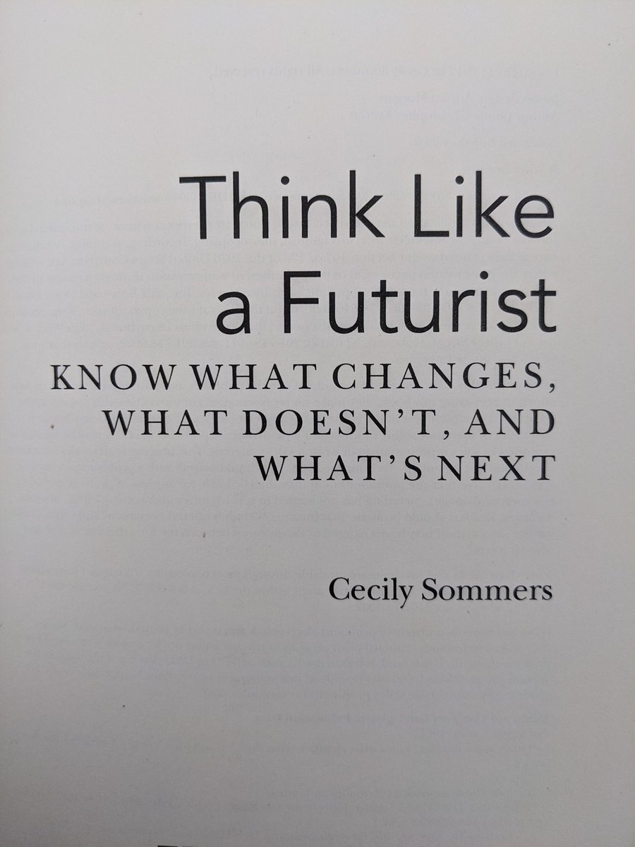 _noraguerrera's tweet photo. Has anyone read #thinklikeafuturist ? #cecilysommers #futurism #futurist #makechange #transformation https://t.co/8nom8G427H