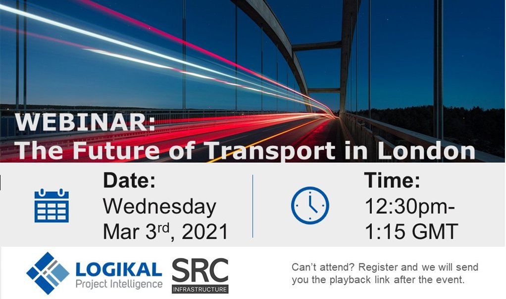 Join us for an SRC &amp; <a href="/LogikalProjects/">LogiKal</a> webinar: The Future of Transport in London. The transport network is growing and evolving, but what infrastructure factors will influence its direction and development? Click here to register &amp; see our guest panellists srcinfrastructure.com/post/src-logik…