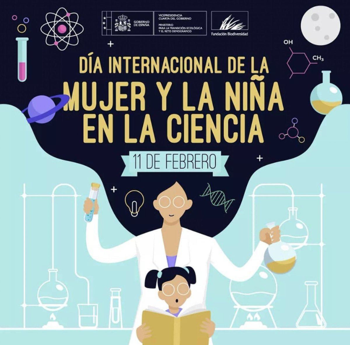 AldeaAzahar's tweet photo. Hoy se celebra el Día Internacional de la Mujer y la Niña en la Ciencia y queremos mirar al futuro con ilusión, tod@s podemos llegar a ser lo que nos propongamos 💚🧑‍⚕️🧑‍🔬💚☺️ #DiaDeLaMujerYLaNinaEnLaCiencia https://t.co/fd0SieQKo0