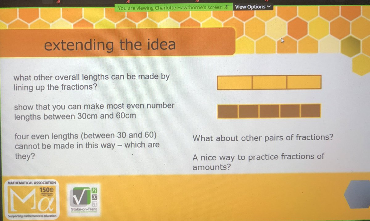 Lovely to share experiences with Don Steward tasks at the joint MathsMeet with <a href="/ma_stoke/">The MA Stoke and Staffordshire Branch</a> and <a href="/mrshawthorne7/">Charlotte Hawthorne</a>. Great too to share the MathsMeet with people from beyond the city. Thank you for joining us. <a href="/StokeonTrentOA/">Stoke-on-Trent Opportunity Area</a>