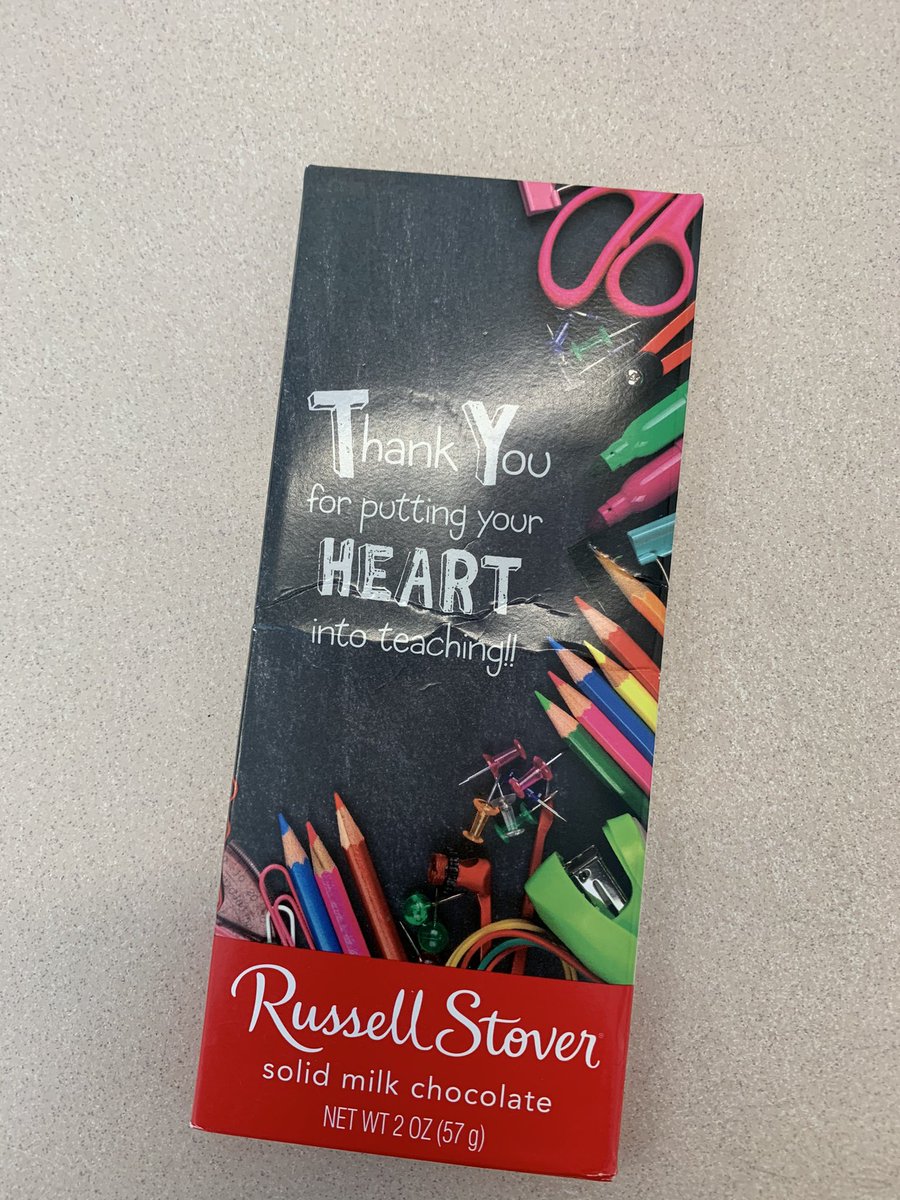It’s the little things that remind me why I love this profession so much...❤️🍫
