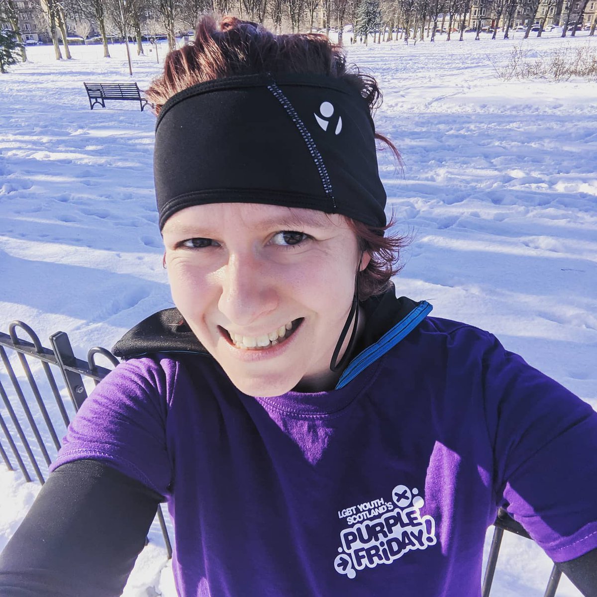 beth_goody8's tweet photo. Day 11 of my #purplefriday challenge. I'm up to 90km of 240km. Today I braved ankle deep snow and an icy staircase of doom! But I was rewarded with a wee deer. 

Thanks for your donations so far!

https://t.co/oUQIyhjp0U https://t.co/iFKyCUh9vf
