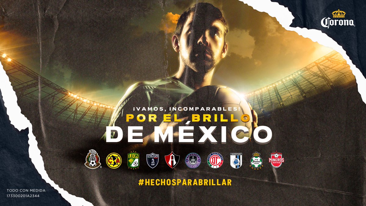 Corona_Futbol's tweet photo. 🌟INCOMPARABLES... ¡Brillen! Y muestren la calidad de nuestro futbol. Estamos con ustedes 🇲🇽⚽️
#HechosParaBrillar 🌟 https://t.co/XRQoukG058