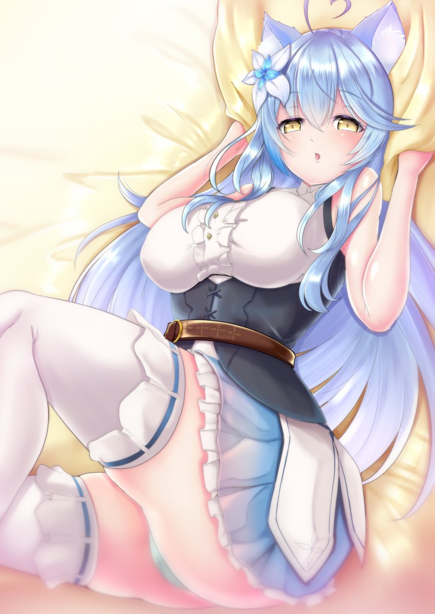 けも耳差分
#LamyArt #雪花ラミィ 