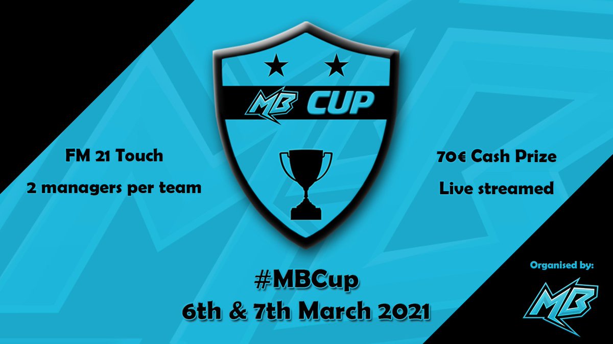 🏆 𝙉𝙀𝙒 𝙏𝙊𝙐𝙍𝙉𝘼𝙈𝙀𝙉𝙏! 🏆

Do you want to challenge the best #FM21 players out there? 🤔

We are launching the 1st ever Team tournament on #FM21Touch!

💶 - 70€ Cash Prize

🇬🇧 Info &amp; Registration: mindblueesports.wordpress.com/2021/02/10/mb-…
🇫🇷 Infos &amp; Inscriptions: mindblueesports.wordpress.com/2021/02/10/mb-…