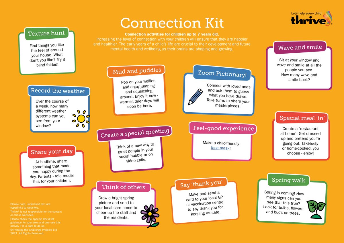 ThriveApproach's tweet photo. ⭐ New resources! ⭐

Our new kits are tailored for children and young people up to 7, 11 and 16 years old and include age-appropriate activities that encourage connection. Download your copies on our website here: https://t.co/6TtcO8gncL https://t.co/YdBsGfnTEt