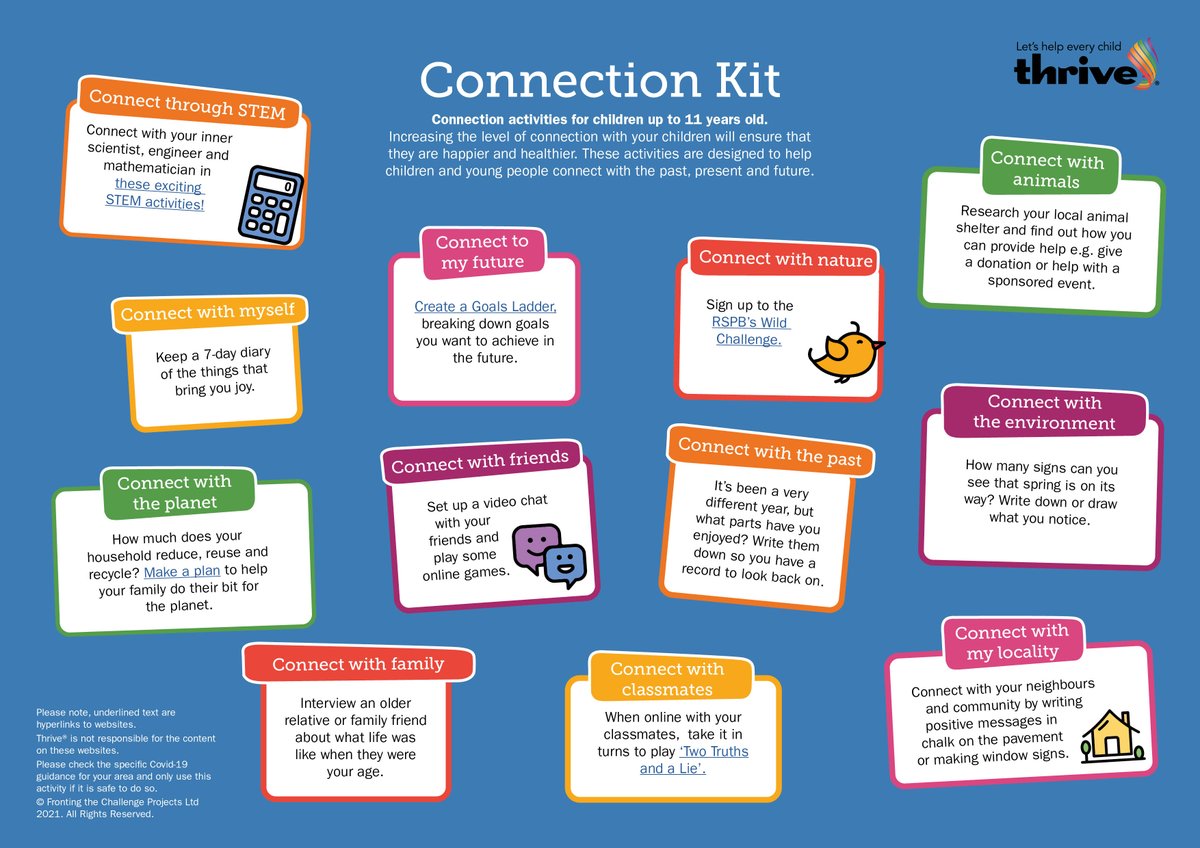 ThriveApproach's tweet photo. ⭐ New resources! ⭐

Our new kits are tailored for children and young people up to 7, 11 and 16 years old and include age-appropriate activities that encourage connection. Download your copies on our website here: https://t.co/6TtcO8gncL https://t.co/YdBsGfnTEt