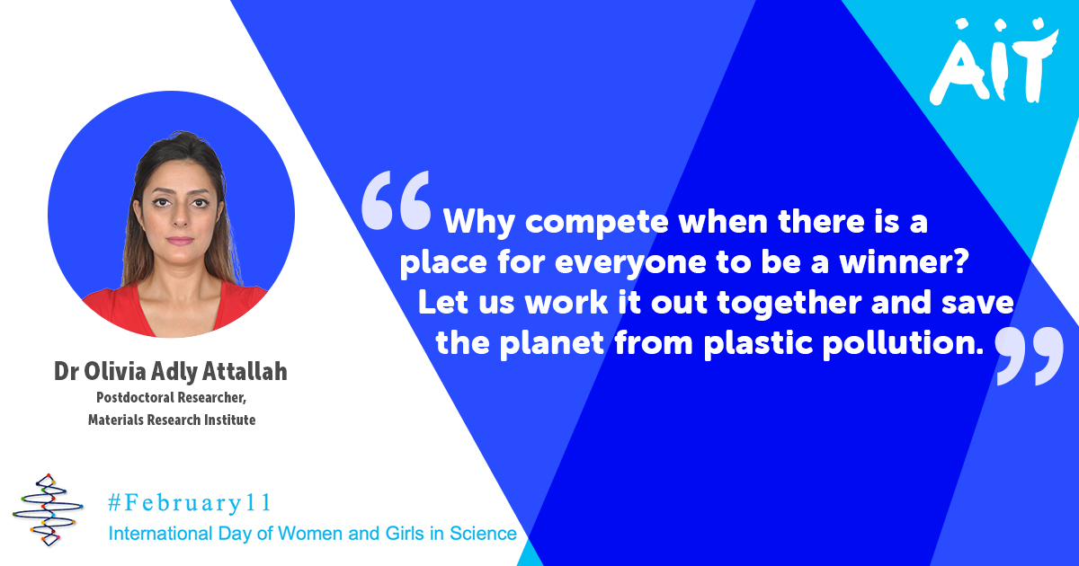 Dr Olivia Adly Attallah is a postdoctoral researcher in the <a href="/AthloneIT/">GlassForSnap</a> Materials Research Institute. Her #WomenInScience message? Everyone should have a seat at the table. A lot more can be achieved by working together than it can apart. #WomenScienceDay